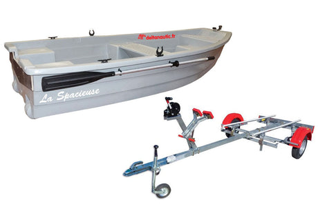 Spacieuse 3m20 Titanium et remorque Nautic Plus