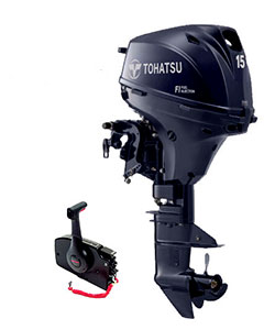 Tohatsu 15CV 4T arbre long démarrage électrique