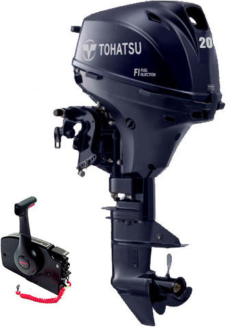 Tohatsu 20CV 4T arbre long démarrage électrique