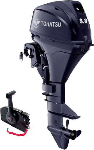 Tohatsu 9,8CV 4T démarrage électrique commande à distance