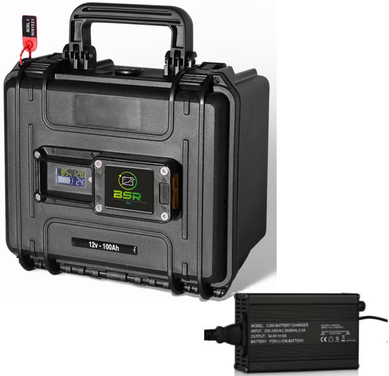 Valise Batterie Lithium BSR Eco 100Ah 12V + chargeur offert
