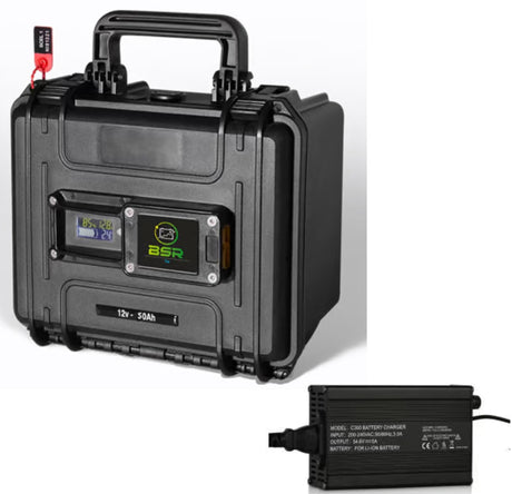 Valise Batterie Lithium BSR Eco 50Ah 12V + chargeur offert