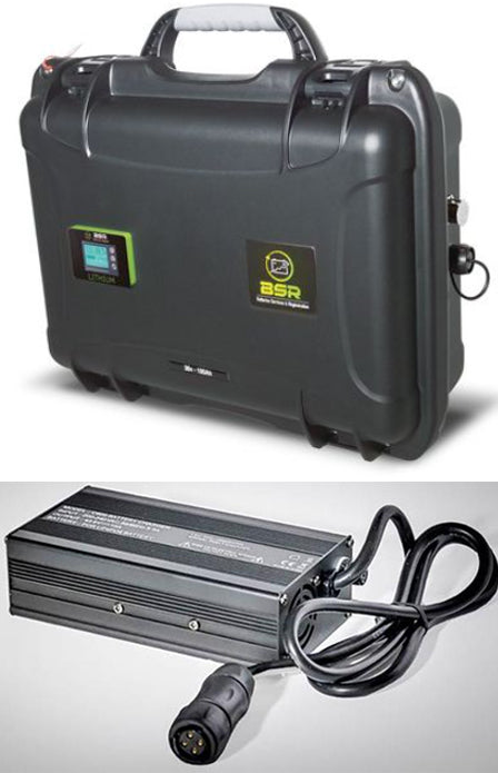Valise Batterie Lithium BSR Lifepo4 Gen2 100Ah 36V sans sortie régulée + chargeur offert