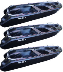 Lot de 3 Barques Falco 360 Blacky exclusivité Delta Nautic Offre Spéciale PROS