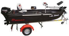 Pack Bass Boat Silurine Sport 3m73 Blacky + Mercury 6CV 4T + Minn Kota Terrova 55 Lbs BT 12V GPS + Remorque Grand Tourisme