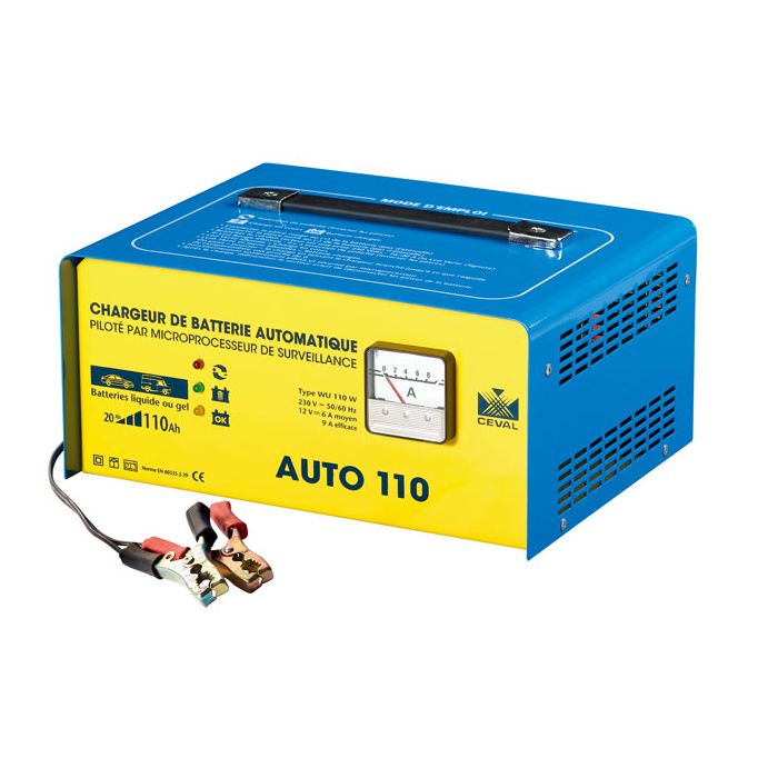 CHARGEUR BATTERIE AUTO 12V ,5 A JAUNE