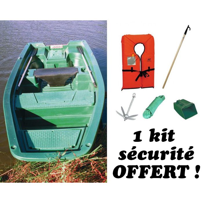 Barque Armor 400 pontée + remorque + Mine Kota Powedrive Spotlock -  Rotomoulés - Polyéthylène - Polyester (10263056)