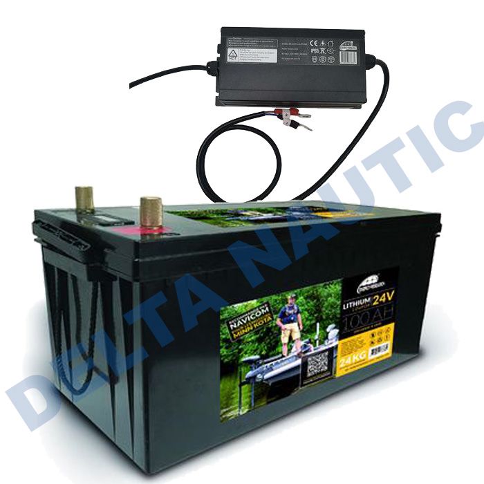 Pack batterie energy research lithium 24v 100 ah + chargeur