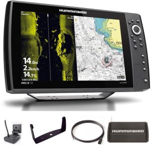 Sondeur GPS Humminbird Hélix 12 G4N CHIRP MEGA SI + Sonde 140/240/1075/1200 KHz