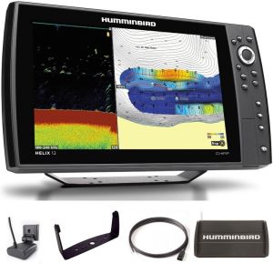 Sondeur GPS Humminbird Hélix 12 G4N CHIRP XD 2D + Sonde 50/200 KHz