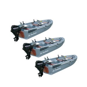 Lot de 3 barques Silurine Sport 3m73 Titanium