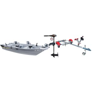 Pack barque La Silurine 400 titanium + remorque complète Nautic Plus + moteur électrique eco Booster V 55 lbs