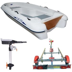 Bateau Rigiflex Cap 370 avec moteur Torqeedo Travel S et remorque GT