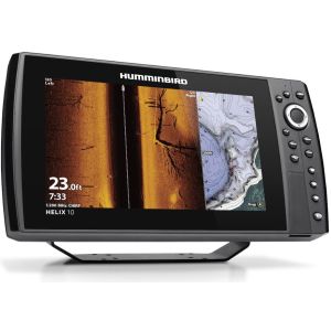 Combiné Humminbird Hélix 10 G4N CHIRP MEGA SI+ avec Sonde tableau arrière 140/240/1075/1200 KHz