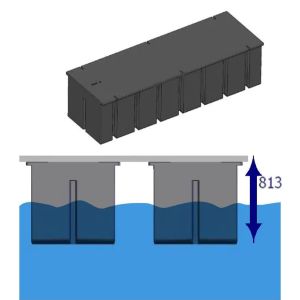 Flotteurs pour pontons F 2130 moussés