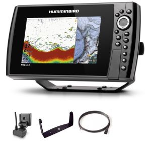 Sondeur GPS Humminbird Hélix 8 G4N CHIRP XD 2D + Sonde 50/200 KHz
