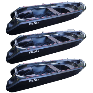 Lot de 3 Barques Falco 360 Blacky exclusivité Delta Nautic Offre Spéciale PROS