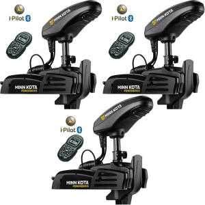 Lot 3 moteurs électriques Minn Kota Powerdrive 55 lbs BT 137 cm I Pilot BT