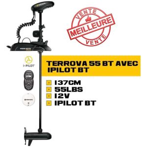 Moteur électrique Minn Kota Terrova 55 Lbs BT -137 cm-I Pilot BT