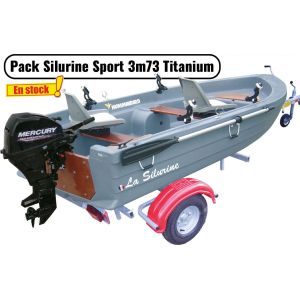 Pack Essentiel Barque Silurine Sport 3m73 + Mercury 6CV 4T+ Remorque GT