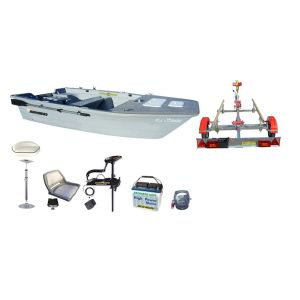 Pack barque Silurine 4m bass boat avec Minn Kota Powerdrive