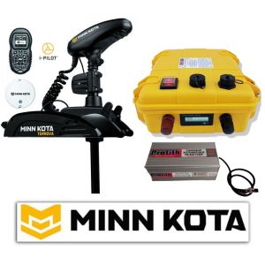 Pack Minn Kota Terrova BT 55 Lbs 12V 137 cm + i pilot BT + valise batterie lithium 60A et chargeur offert
