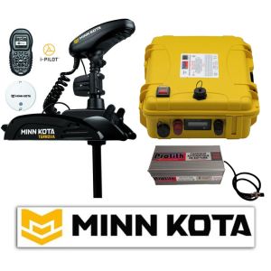 Pack Minn Kota Terrova BT 55 lbs 12V 137 cm + i pilot BT + valise batterie lithium 80A et chargeur offert