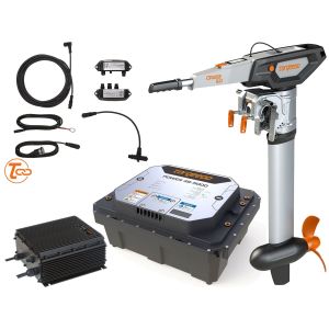 pack moteur electrique torqeedo cruise 6.0 avec batterie torqeedo et chargeur et passerelle torqlink