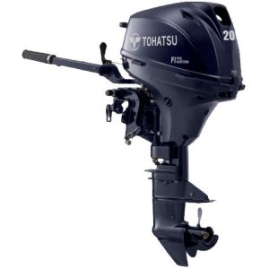 Tohatsu 20CV 4T arbre long démarrage électrique barre franche