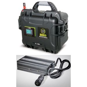 Valise Batterie Lithium BSR Lifepo4 Gen2 100Ah 12V + sortie régulée + chargeur offert