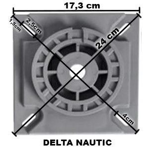 dimensions platine de fixation des sièges